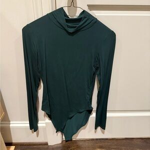 Forest Green Long Sleeve Women's Bodysuit